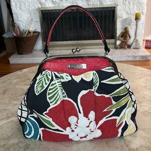 Rare Karen Wilson Limited Edition “Red Rose” Satchel Retro Style Bag